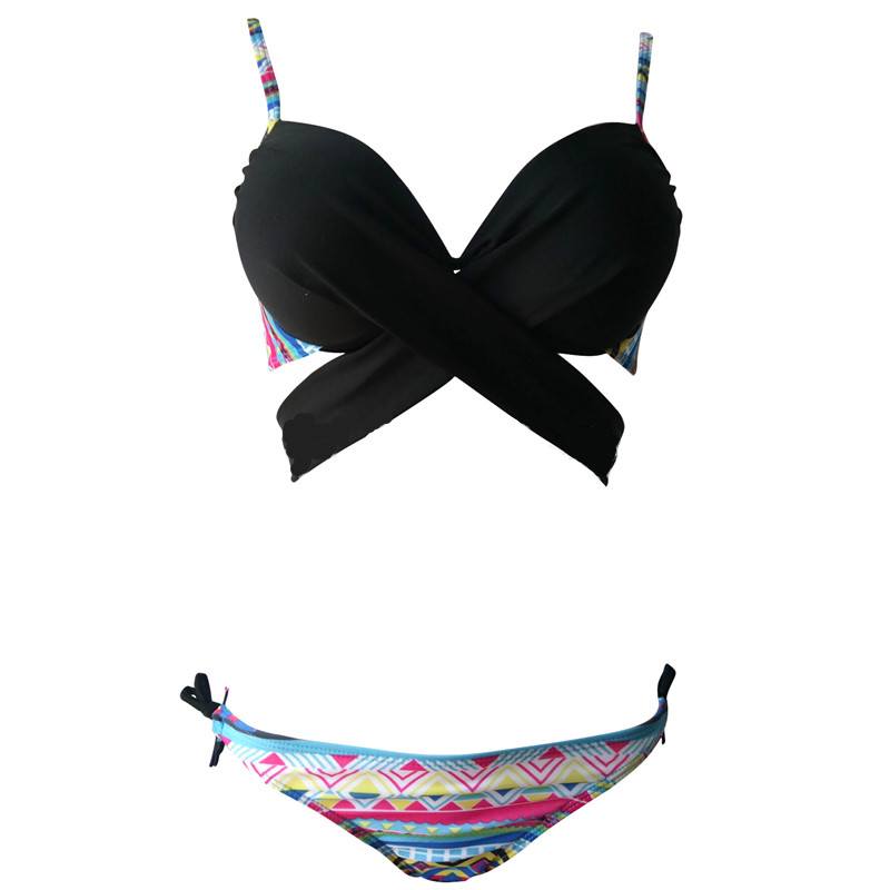 F4690-3 Femme Plus Size Bikinis Micro Push Up Bikini Brazilian  Bandage Swimwear